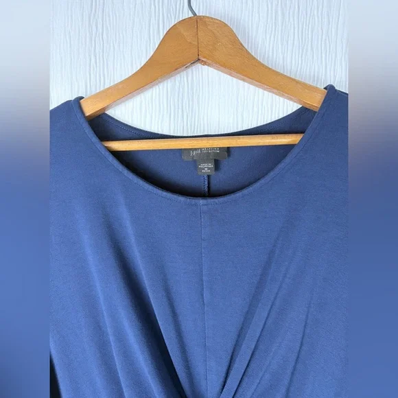 J. Jill Wearever Midnight Blue Midi Dress Women’s size Medium Petite - Picture 6 of 8